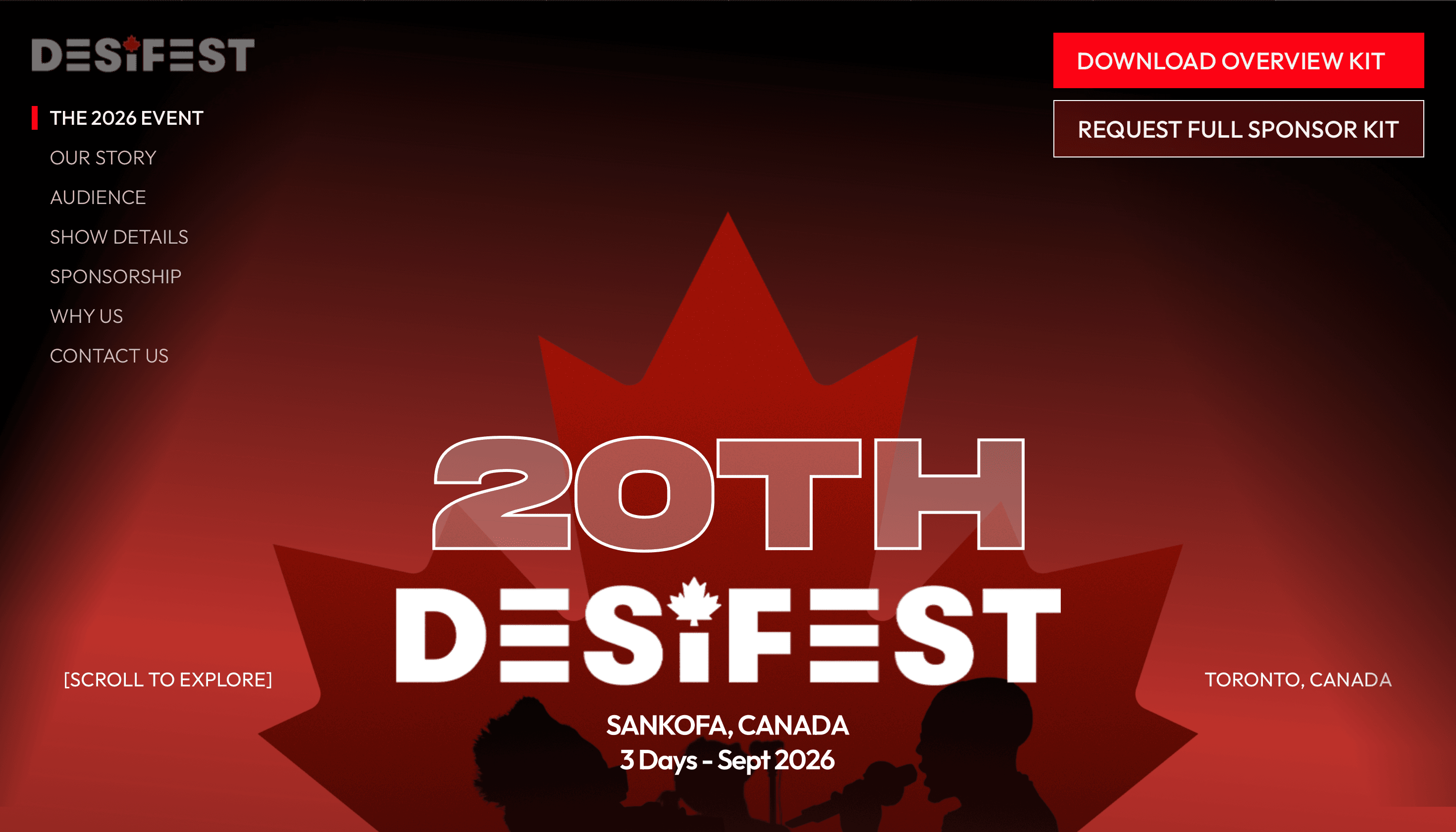 Screenshot of DesiFest - Canada's Music Festival